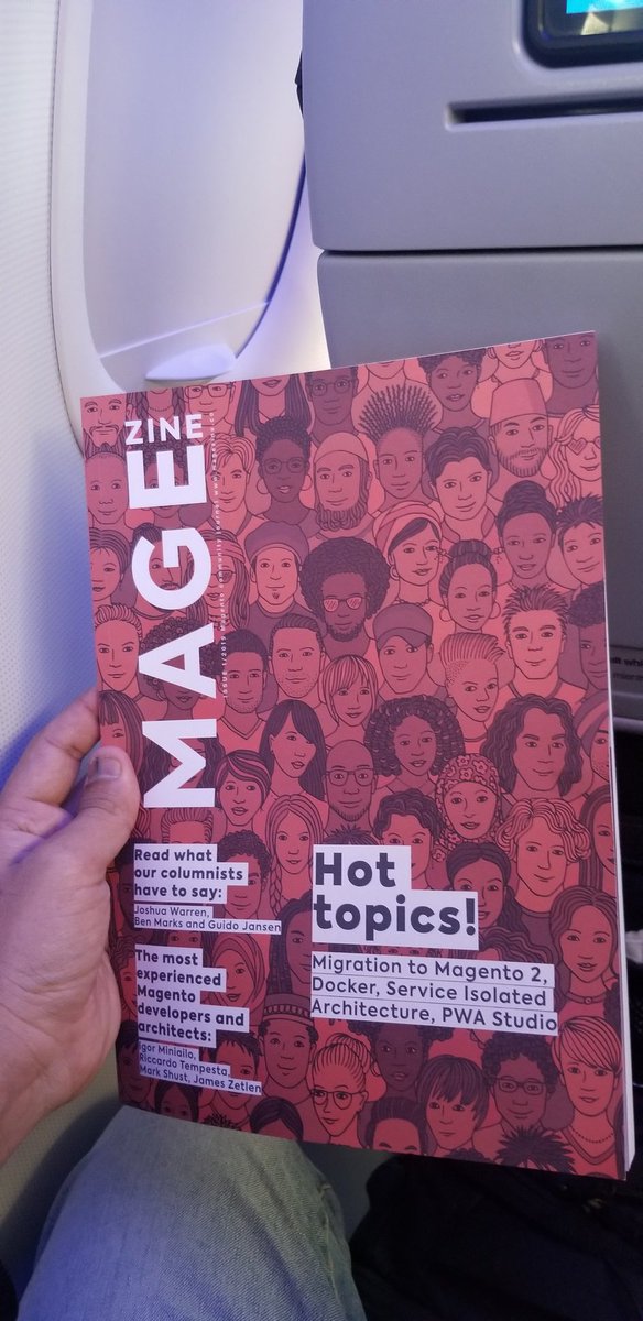 JigneX: On my flight back home #LAS to #BOS reading #magezine how cool is that #MagentoImagine #Imagine2019 https://t.co/EkBeDUQvpQ