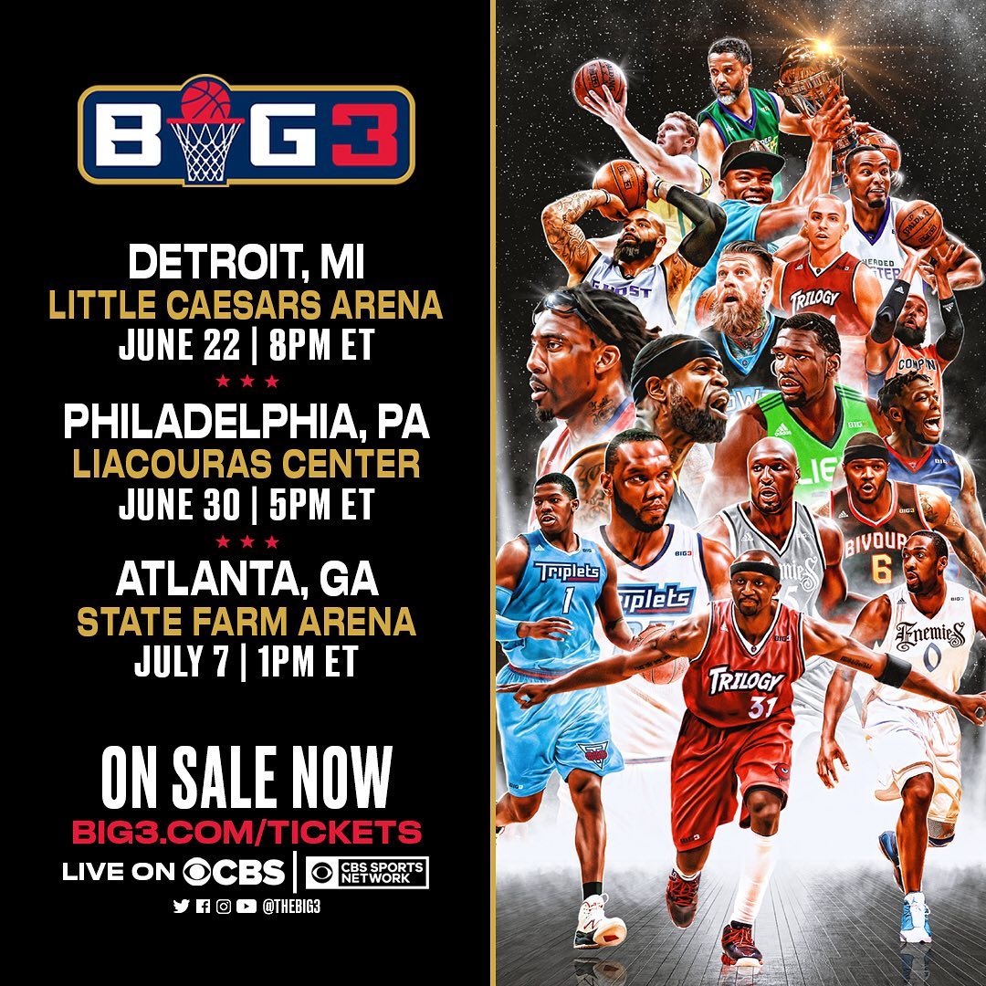 The first tickets of @thebig3 Season 3 are available now. https://t.co/vckW6Su2C3 https://t.co/C8ONsySPHy