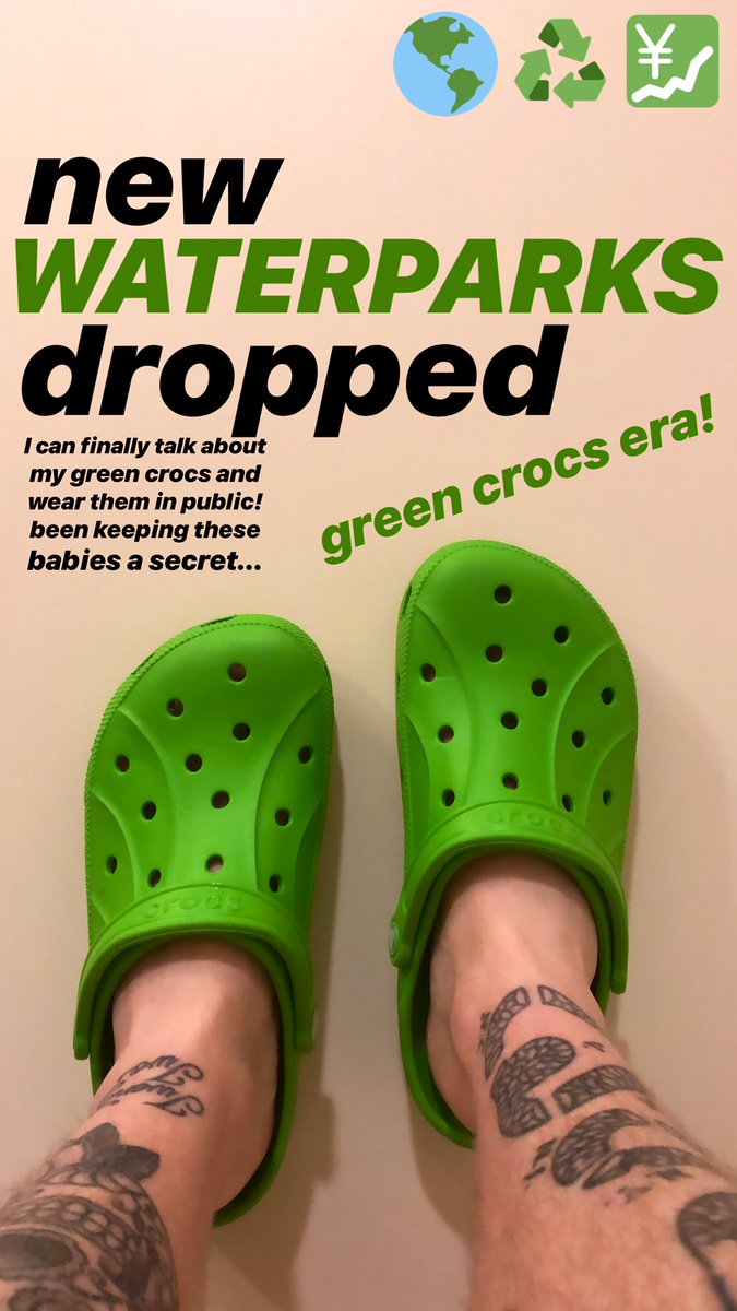 RT @Joshmadden: green crocs era
#spotifycrocs #crocs #turbulent 
let’s goooooooo!
https://t.co/Vq3Z6VUmB0 https://t.co/4X9Cg1545h