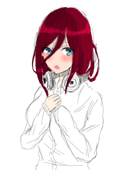 三玖途中経過です!#五等分の花嫁#中野三玖 #絵描きさんと繋がりたい 三玖途中経過です!#五等分の花嫁#中野三玖 #絵描きさんと繋がりたい