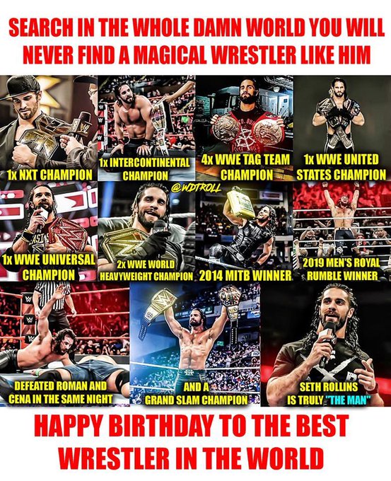 Seth Rollins’s Birthday Celebration | HappyBday.to