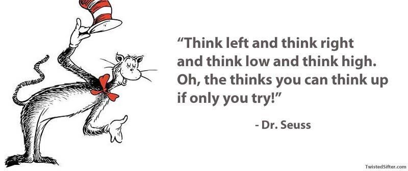 Dr. Seuss with the #WednesdayWisdom https://t.co/Ia0WMEzV8n