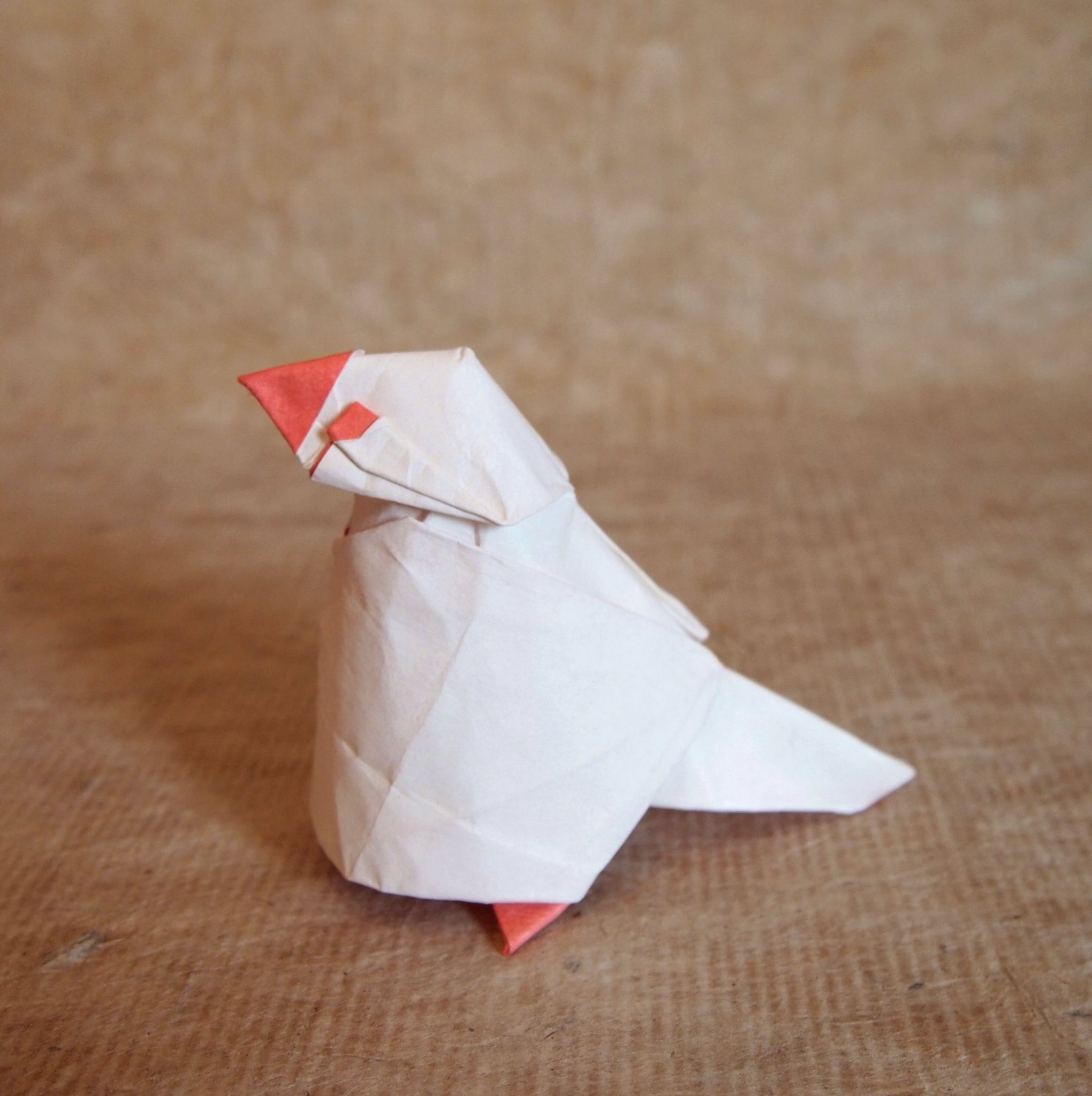 文鳥 In 折り紙作品 文鳥 創作 折り 一匹柴犬 正方形1枚折り 最近鳥しかできない Origami Bird 折り紙作品 折り紙 文鳥