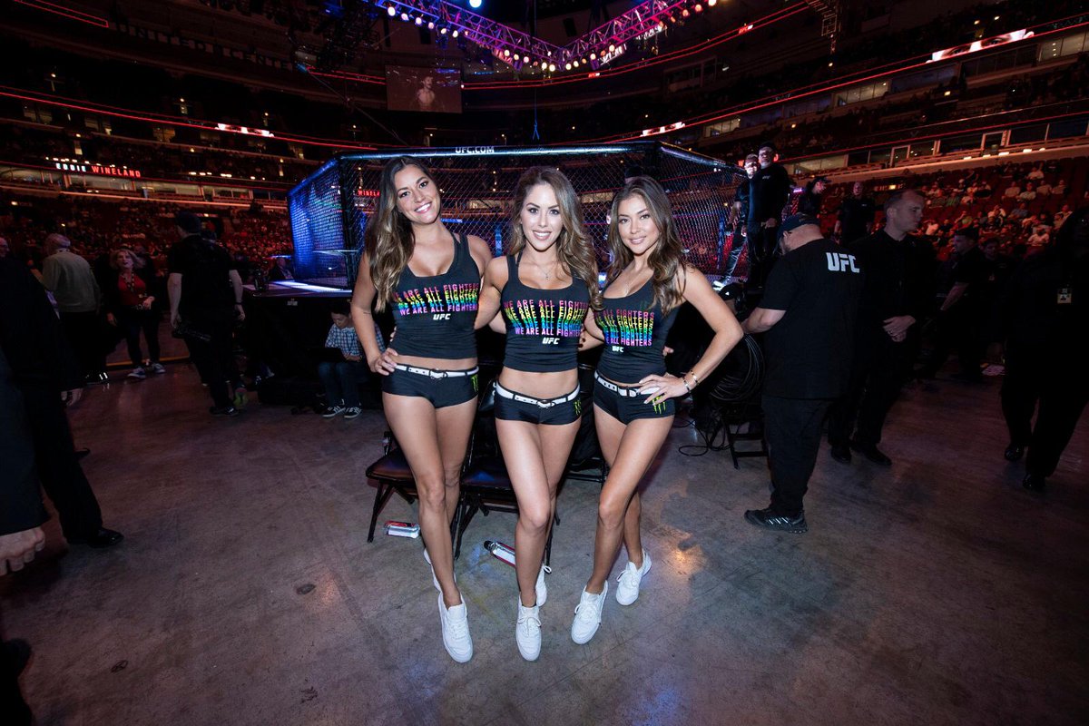 RT @ufc: ???? #WeAreAllFighters

@BrittneyPalmer @AriannyCeleste @VanessaHanson #UFC238 https://t.co/YQxJDnynmd