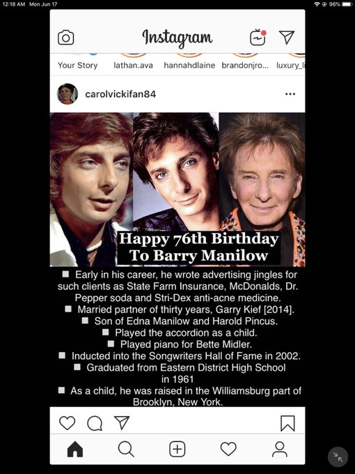 Barry Manilow’s Birthday Celebration | HappyBday.to