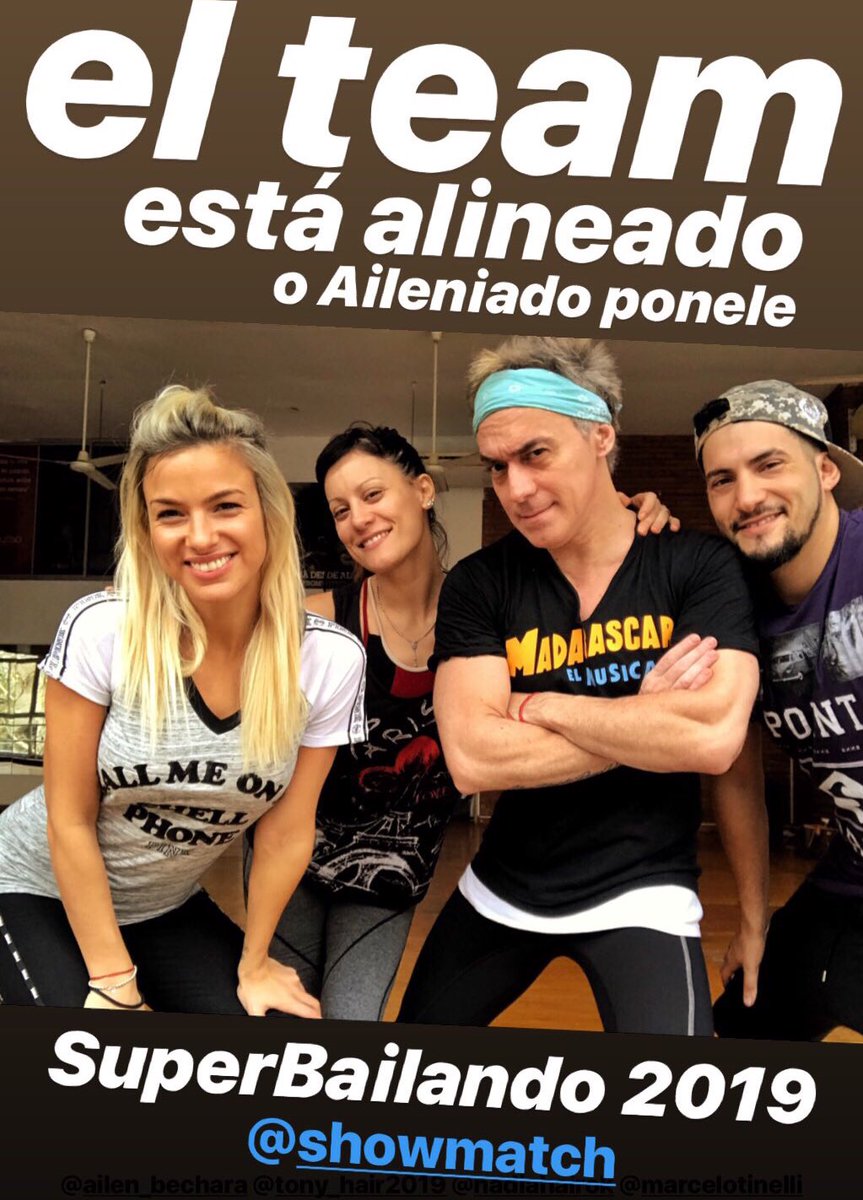 RT @CaeRocklover: Seguimos sumando baile y risas! Team en acción. @ailen_bechara https://t.co/E9JuL2oPBq