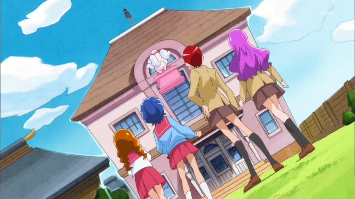 屋根登ってるところ想像してクソ笑ってる #precure 屋根登ってるところ想像してクソ笑ってる #precure