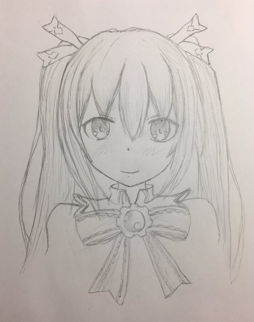 ネプテューヌのノワールを落書き(^。^) #ネプテューヌ ネプテューヌのノワールを落書き(^。^) #ネプテューヌ