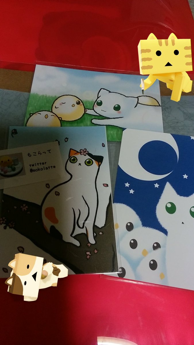 にゃんぼーartevarieに行く。もこらってさん( )にトリさん( )さんにILOHACOさんのポストカードを買う。ど にゃんぼーartevarieに行く。もこらってさん( )にトリさん( )さんにILOHACOさんのポストカードを買う。ど