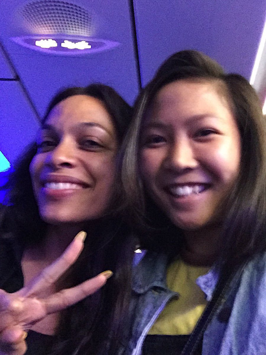 RT @gabs820: flights back to LA are always better with superheroes #ClaireTemple @rosariodawson https://t.co/JgNFHba7qh