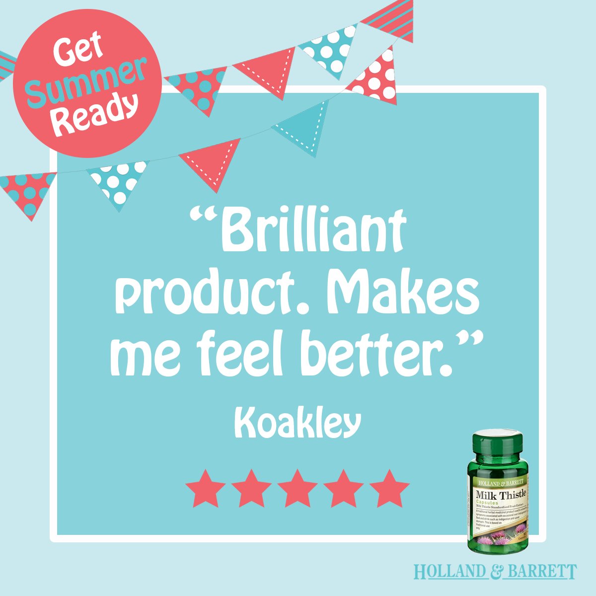 Koakley gave our Milk Thistle five stars! Have you tried it? https://t.co/IyFHhTLIog