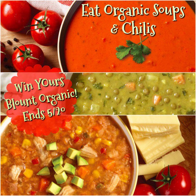 Blount Organic Soups & Chilis, 5 Count GA-1-US, CAN Ends 5/20 Blount Organic Soups & Chilis, 5 Count GA-1-US, CAN Ends 5/20