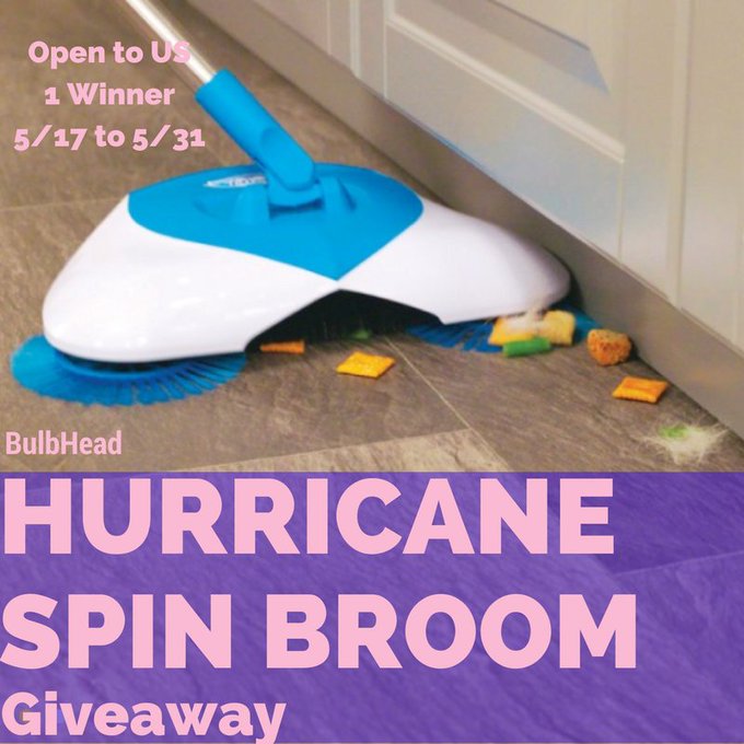 Hurricane Spin Broom Giveaway Hurricane Spin Broom Giveaway