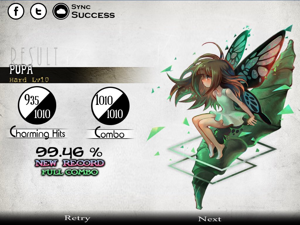 精度クソやけど無事FC!!!!!!!!!リハビリ出来て良かった😇LV.10FC3譜面目 PUPA!!!!!!! 精度クソやけど無事FC!!!!!!!!!リハビリ出来て良かった😇LV.10FC3譜面目 PUPA!!!!!!!