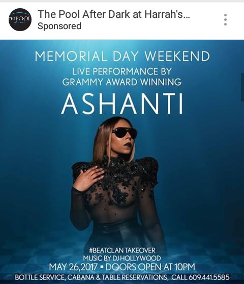 RT @RachelKImages: The #princess #ashanti is Back in #AtlanticCity @ashanti @poolafterdark ???? https://t.co/um5SKTJmIb