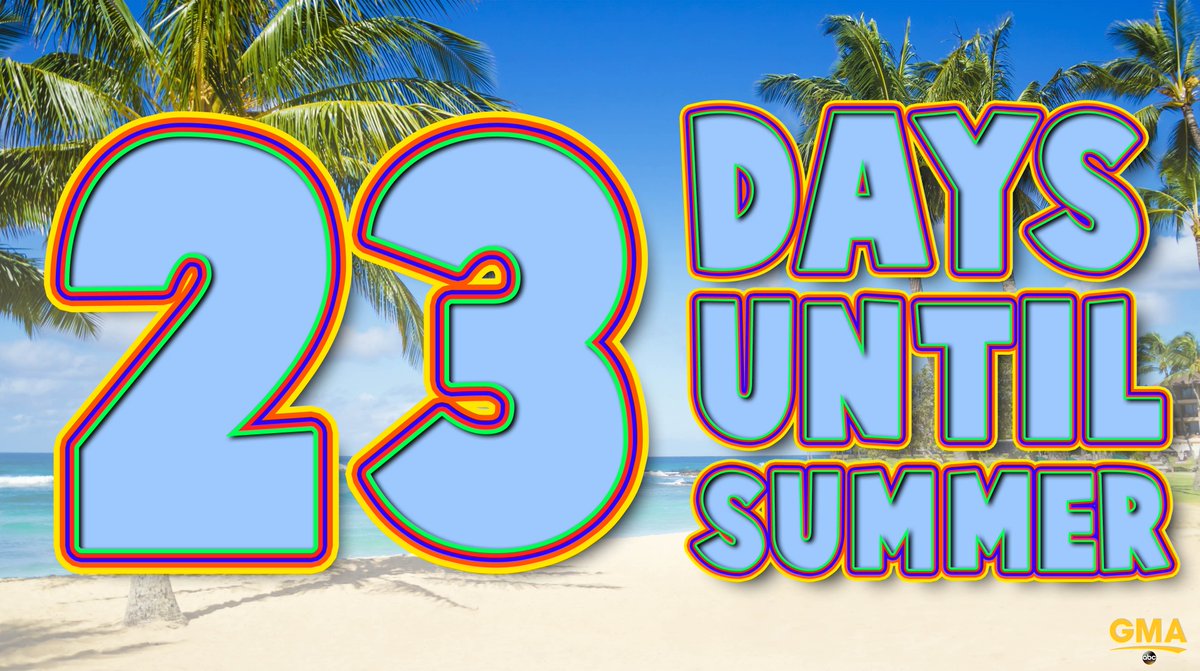 🏖 only 23 days until summer! ☀️