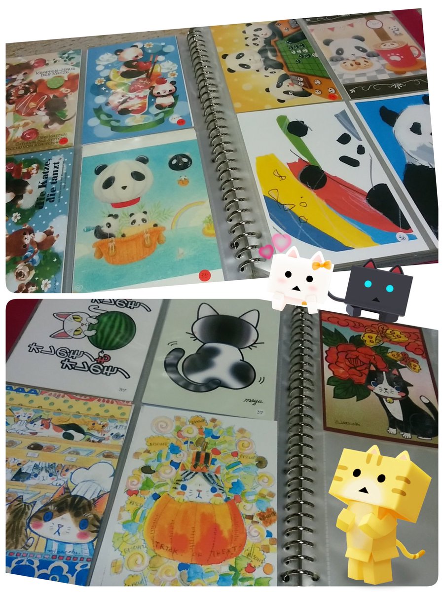 にゃんぼー「パンダと猫の雑貨展」でラブリー❤なハガキ購入🎵くぼもとさん()とかわさきさん( ) が特にお気に入り❤ #パ にゃんぼー「パンダと猫の雑貨展」でラブリー❤なハガキ購入🎵くぼもとさん()とかわさきさん( ) が特にお気に入り❤ #パ