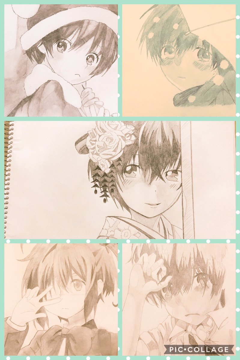 ここ1ヶ月で描いた絵笑笑前まとめた時よりかは少しは上手く慣れたかな?笑笑もっと描いて上手くなりたいな笑笑てか描いてるのが ここ1ヶ月で描いた絵笑笑前まとめた時よりかは少しは上手く慣れたかな?笑笑もっと描いて上手くなりたいな笑笑てか描いてるのが