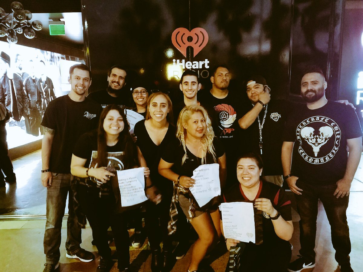 LPU members at tonight's @iHeartRadio show. #WeAreLPU #iHeartLinkinPark https://t.co/aSMo6yX8Er