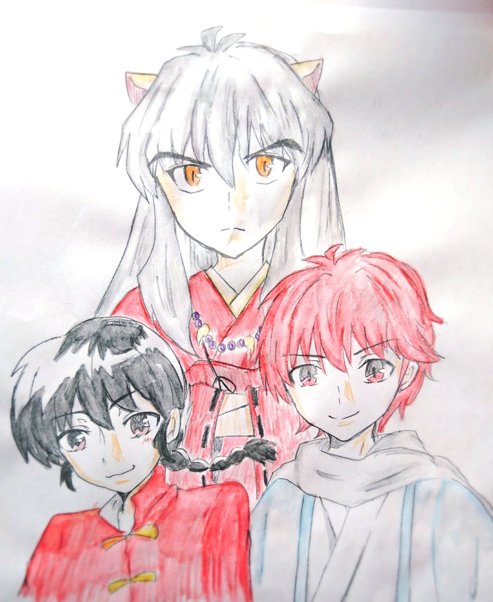 #高橋留美子5作品版深夜の真剣お絵描き60分一本勝負 #犬夜叉 #らんま1/2#境界のrinne 大遅刻すみません(;_ #高橋留美子5作品版深夜の真剣お絵描き60分一本勝負 #犬夜叉 #らんま1/2#境界のrinne 大遅刻すみません(;_