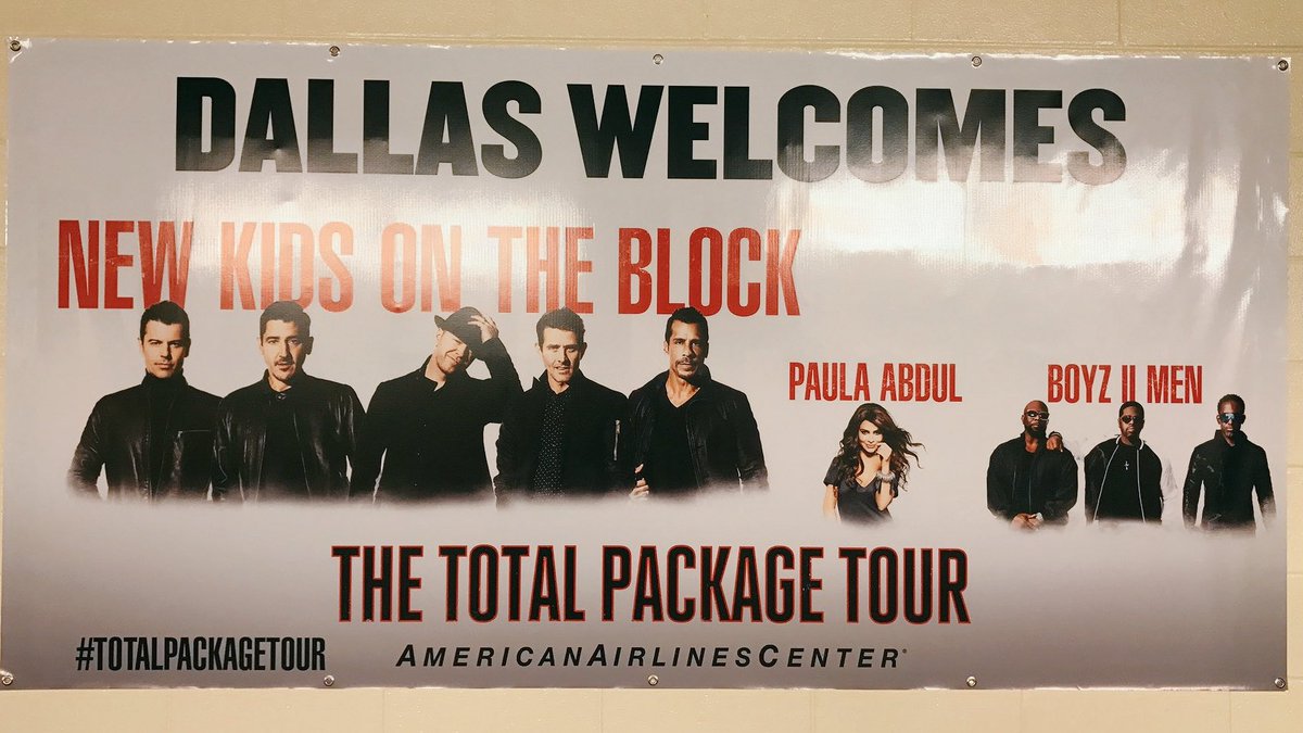 RT @AACenter: Tonight, we welcome @NKOTB, @PaulaAbdul & @BoyzIIMen to Dallas for the #TotalPackageTour! https://t.co/0hspYTVxuS