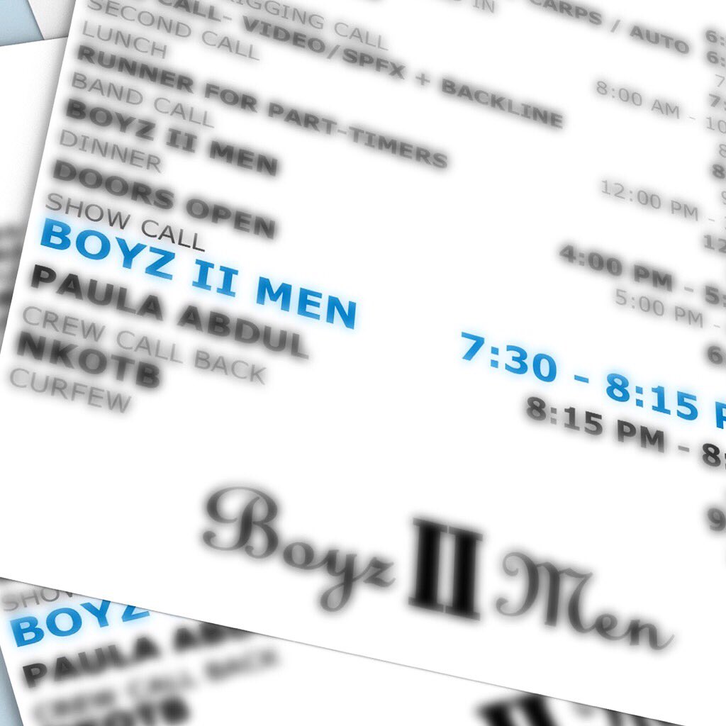 RT @BoyzIIMen: For those of u asking we take the stage each night at 7:30pm! See you all there #totalpackagetour https://t.co/G6VW2lTtL2