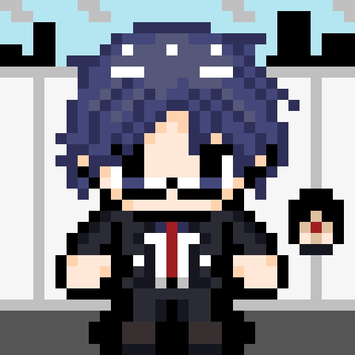 Chaos;Child 宮代拓留久しぶりにドット絵。#dotpict #カオチャ Chaos;Child 宮代拓留久しぶりにドット絵。#dotpict #カオチャ