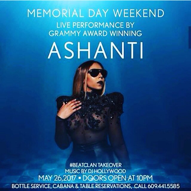 RT @A1Ent_61803: Grammy Winning Artist @ashanti 
#Live in #AtlanticCity #MemorialDayWeekend https://t.co/DKINCDaSX2