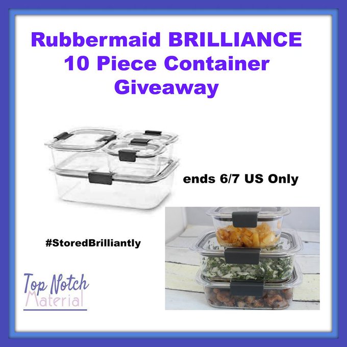 Rubbermaid BRILLIANCE 10-piece set GA-1-US-Ends 6/7 Rubbermaid BRILLIANCE 10-piece set GA-1-US-Ends 6/7