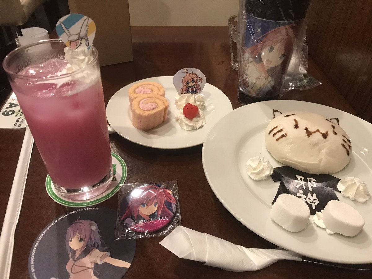 あおかなカフェ(((o(*゚▽゚*)o)))コースターは莉佳で、缶バッジは明日香を引き当てました!(*゚∀゚*)#あおか あおかなカフェ(((o(*゚▽゚*)o)))コースターは莉佳で、缶バッジは明日香を引き当てました!(*゚∀゚*)#あおか