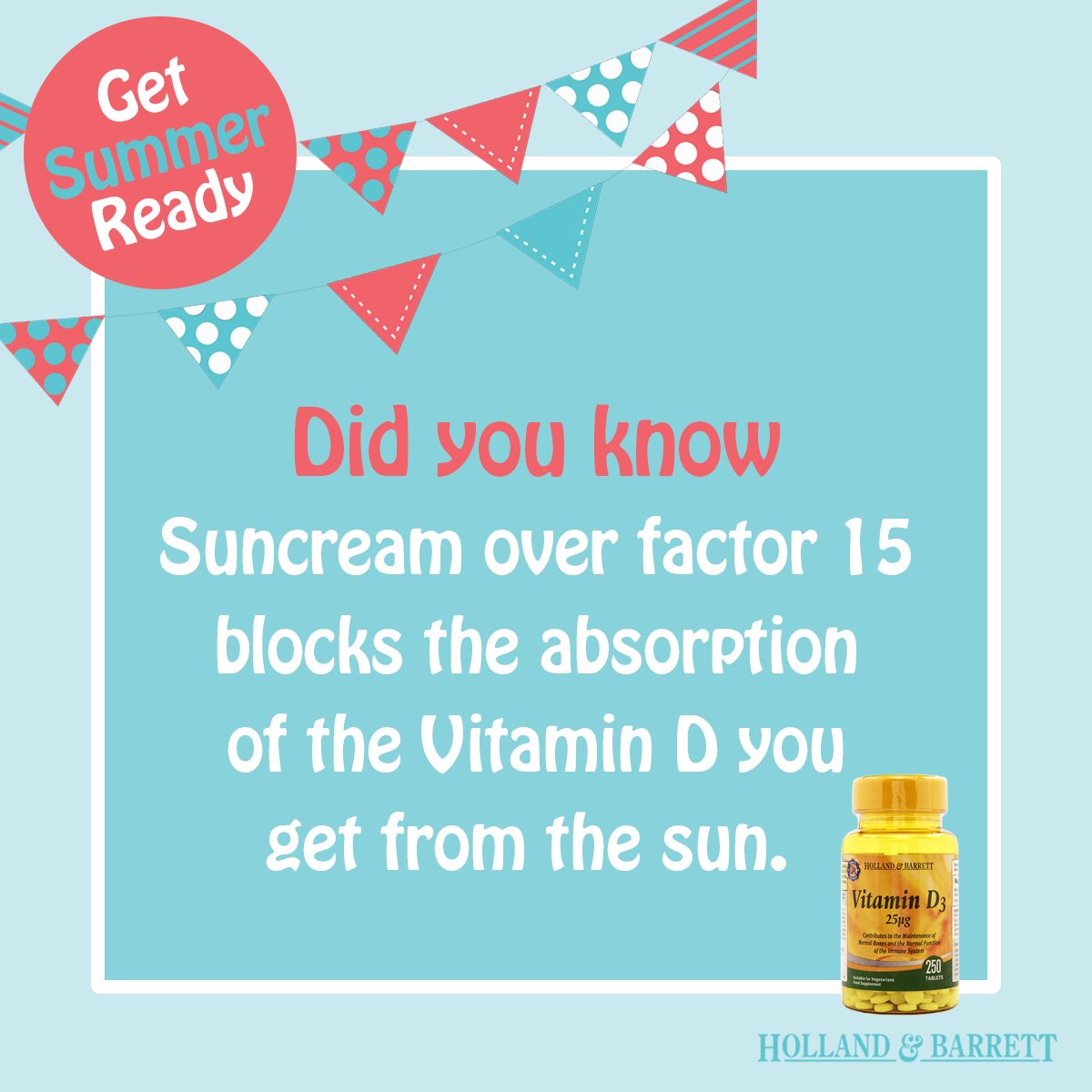 You still need to top up your vitamin D levels, even when the sun is out. Here's why... https://t.co/sywMq4Luu4