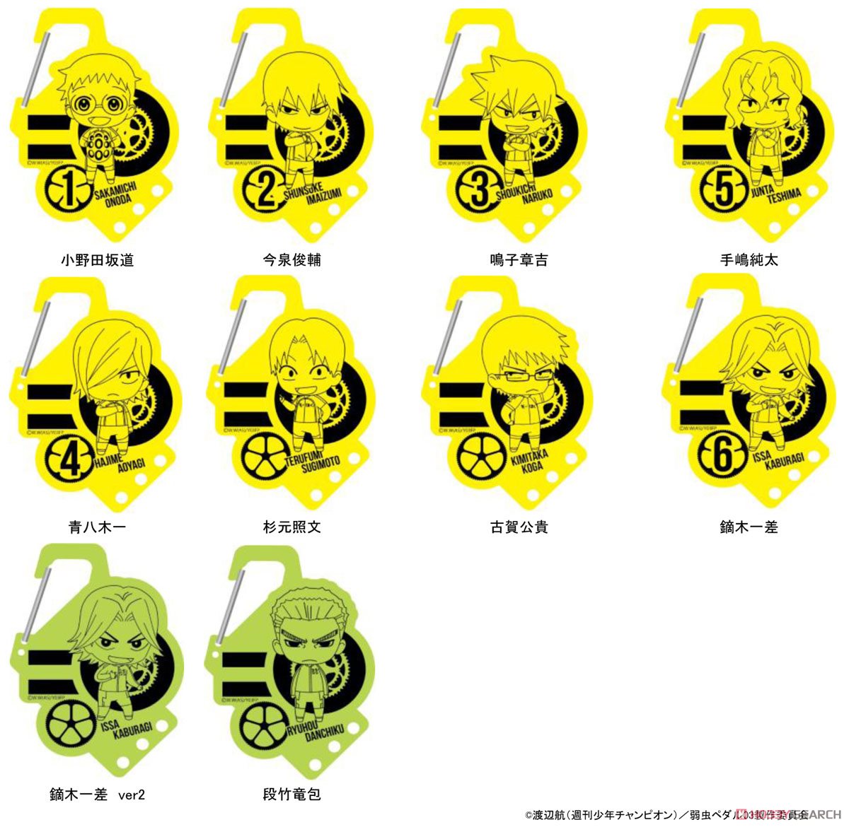 【7月上旬予約】弱虫ペダル NEW GENERATION アクリルカラビナ (コンテンツシード) 予約開始です!→弱ペダ 【7月上旬予約】弱虫ペダル NEW GENERATION アクリルカラビナ (コンテンツシード) 予約開始です!→弱ペダ