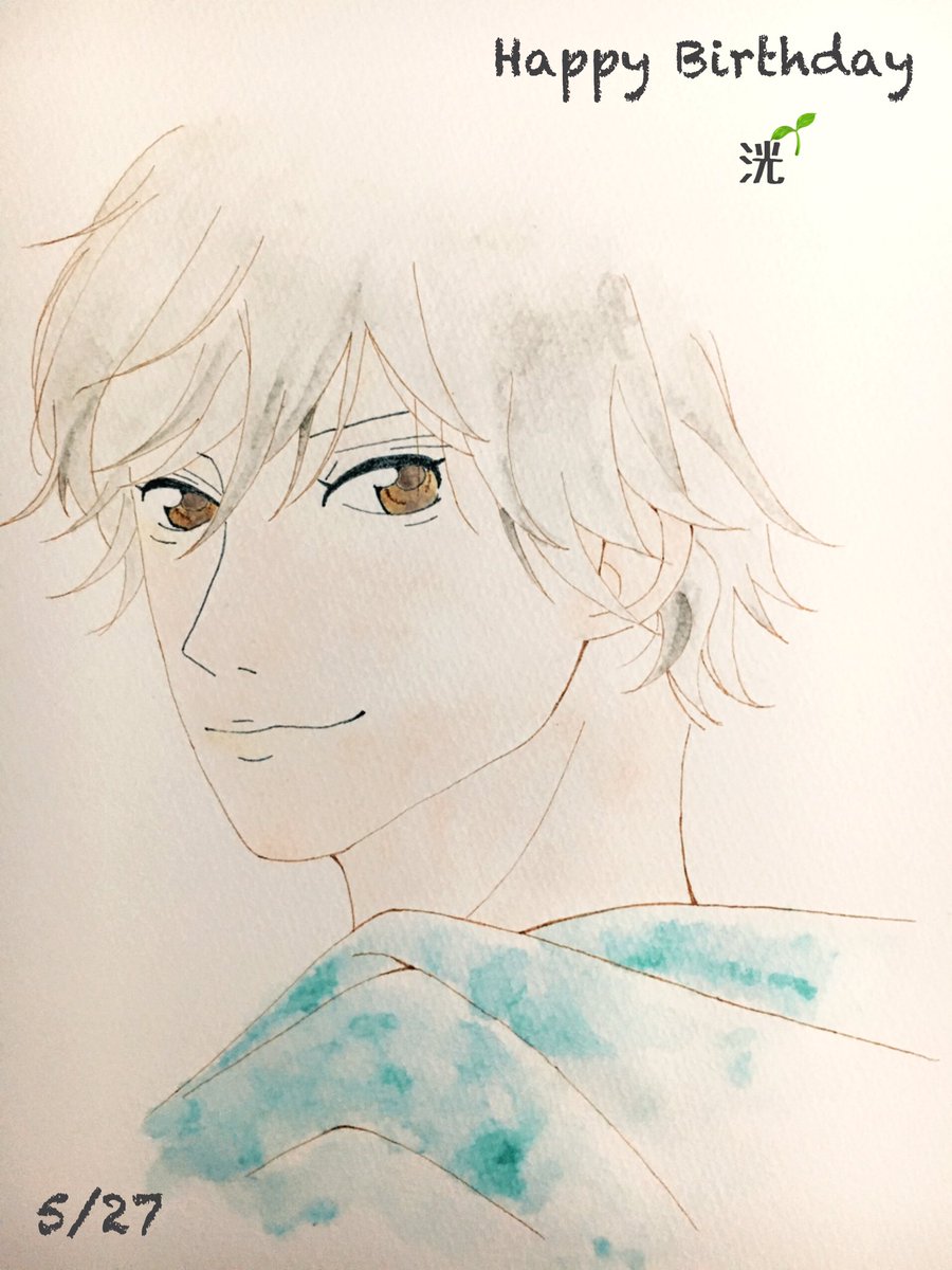 🎂洸お誕生日おめでとう🎂ギリギリ描くの間に合った✨双葉ちゃんと仲良くお誕生日を過ごせたらいいな💓#模写 #馬渕洸生誕祭2 🎂洸お誕生日おめでとう🎂ギリギリ描くの間に合った✨双葉ちゃんと仲良くお誕生日を過ごせたらいいな💓#模写 #馬渕洸生誕祭2