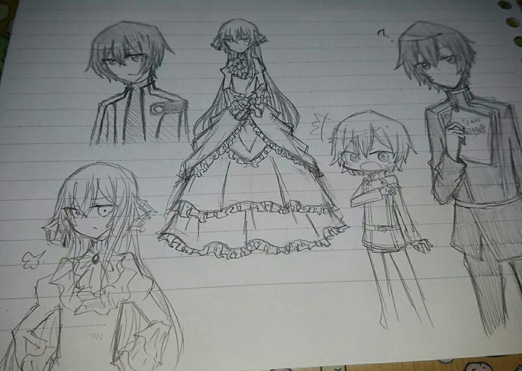 ついでに最近描いたルルーシュ(+ルル子)落描きもあげとく… ついでに最近描いたルルーシュ(+ルル子)落描きもあげとく…