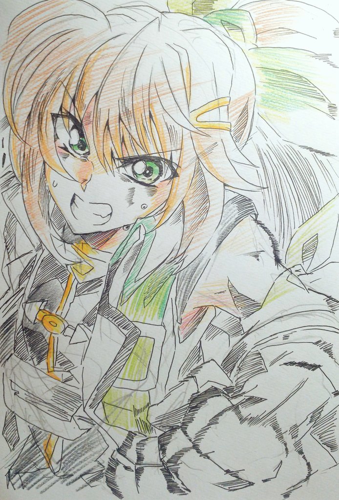 その拳、奮うのは友のために。かっこよく描けたかな…フーカちゃん!!!#vvst その拳、奮うのは友のために。かっこよく描けたかな…フーカちゃん!!!#vvst