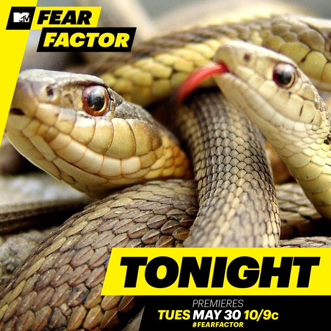 Laugh fear in the face with me TONIGHT on the premiere of @FearFactor at 10/9c on @MTV https://t.co/qgvoXGZuAQ