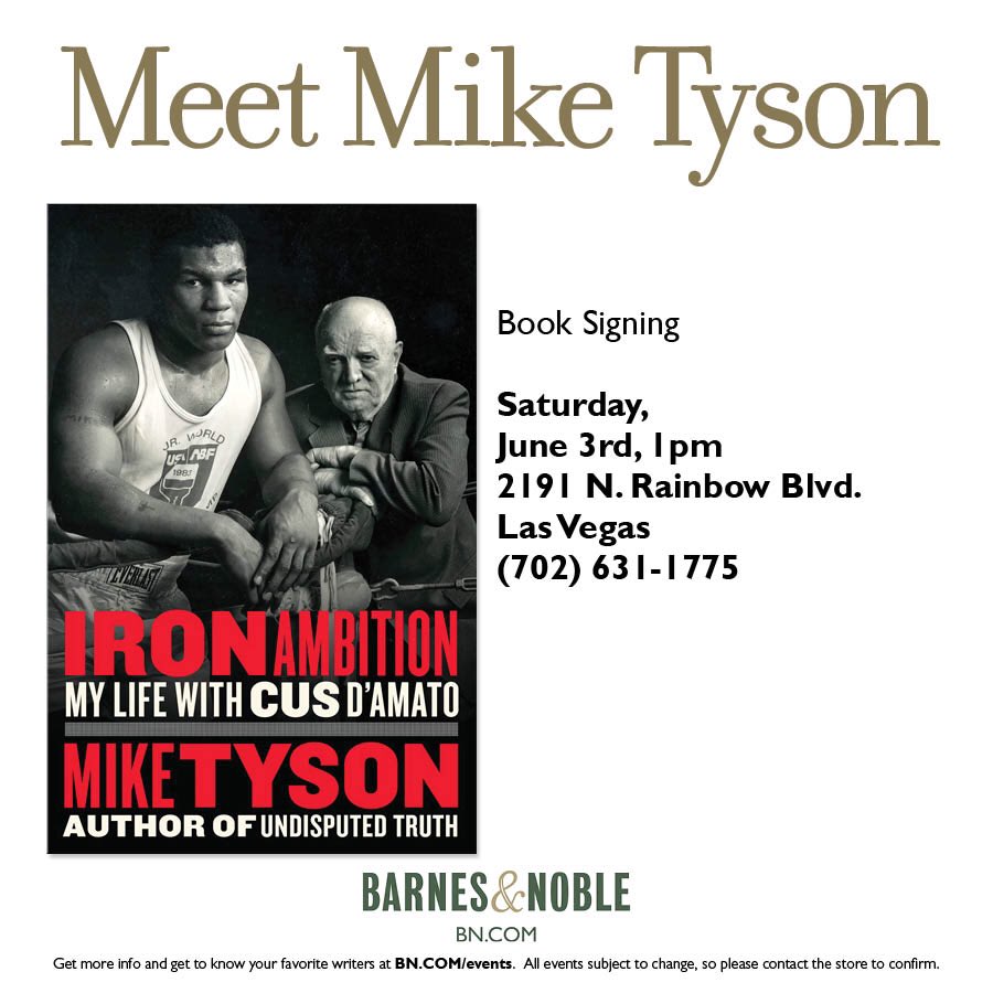 Vegas, come see me tomorrow at Barnes and Noble, 1 pm! I’ll be signing copies of my book #IronAmbition. https://t.co/8iRFiEh0RA