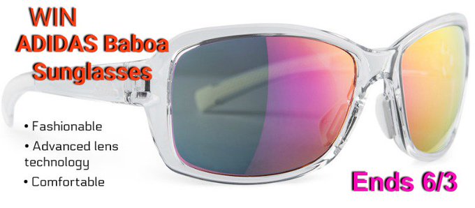 ADIDAS Baboa Sunglasses, $99 Value-1-US-Ends 6/3 ADIDAS Baboa Sunglasses, $99 Value-1-US-Ends 6/3