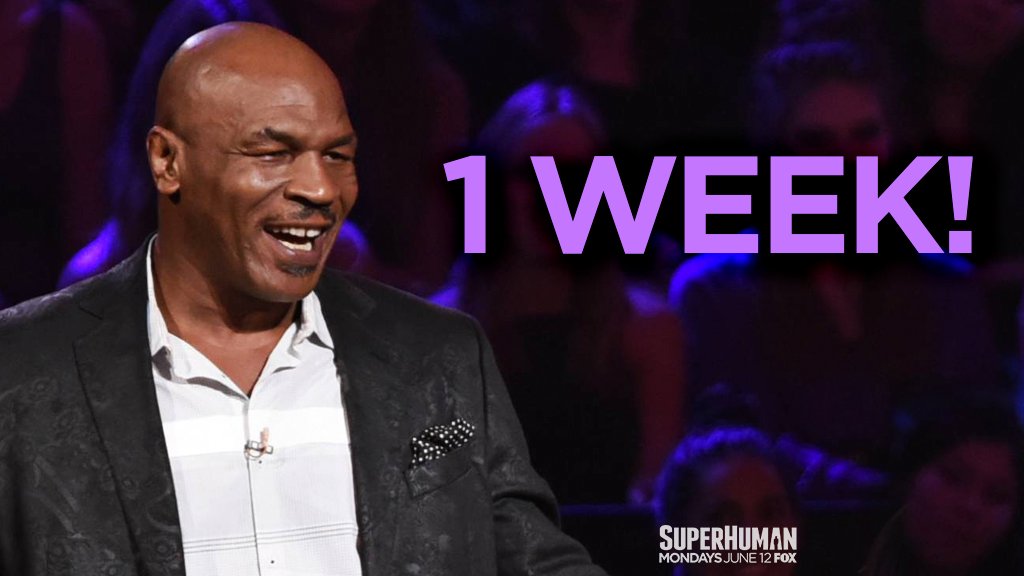 RT @SuperhumanFOX: Get your brains ready. #SuperHuman premieres in exactly ONE WEEK! https://t.co/3xlSt7b1fM