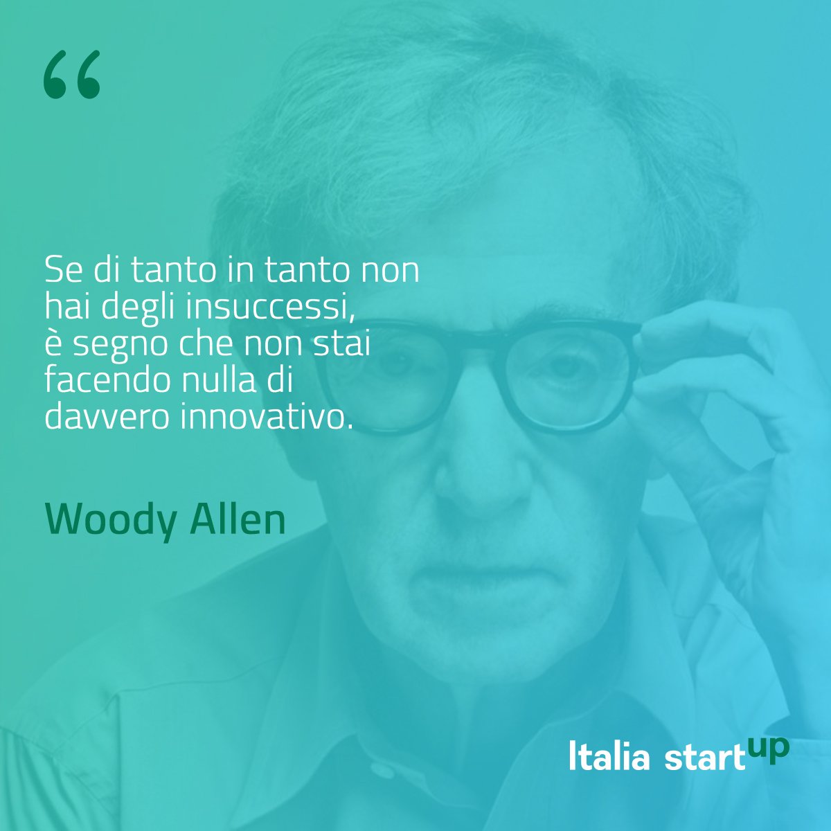«Se di tanto in tanto non hai degli insuccessi, è segno che non stai facendo nulla di davvero innovativo». Woody Allen #ISpirationalQuotes https://t.co/4k4MLJJ9cu