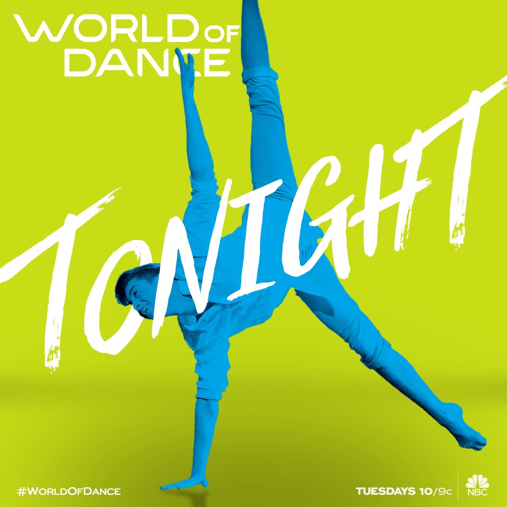 TONIGHT!! Don't miss a single second of #WorldOfDance ???????? WATCH. TWEET. TREND...#LetsDance #TweetingTuesdays https://t.co/JDz6lX7Xu9