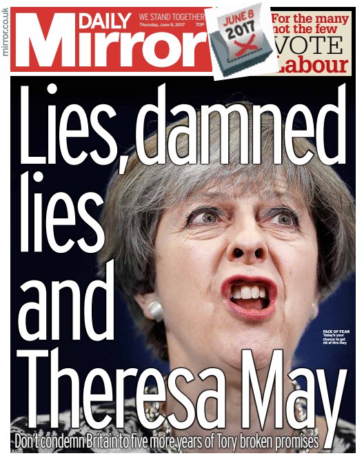 Image result for theresa may daily mirror