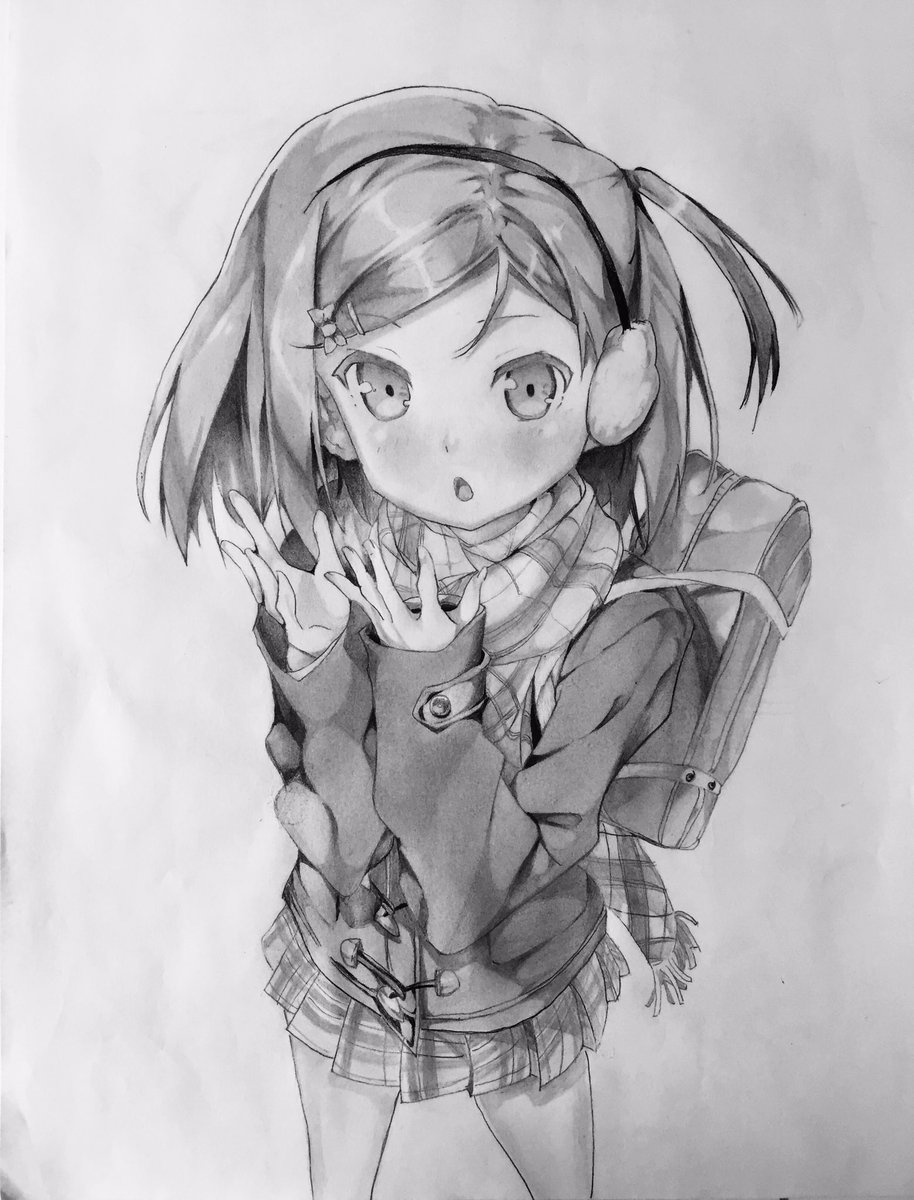 月子ちゃん完成したぁぁあマフラーとスカートが、、、紙がベロンペロンしとる。#変猫#筒隠月子#絵描きさんとつなか繋がりたい 月子ちゃん完成したぁぁあマフラーとスカートが、、、紙がベロンペロンしとる。#変猫#筒隠月子#絵描きさんとつなか繋がりたい