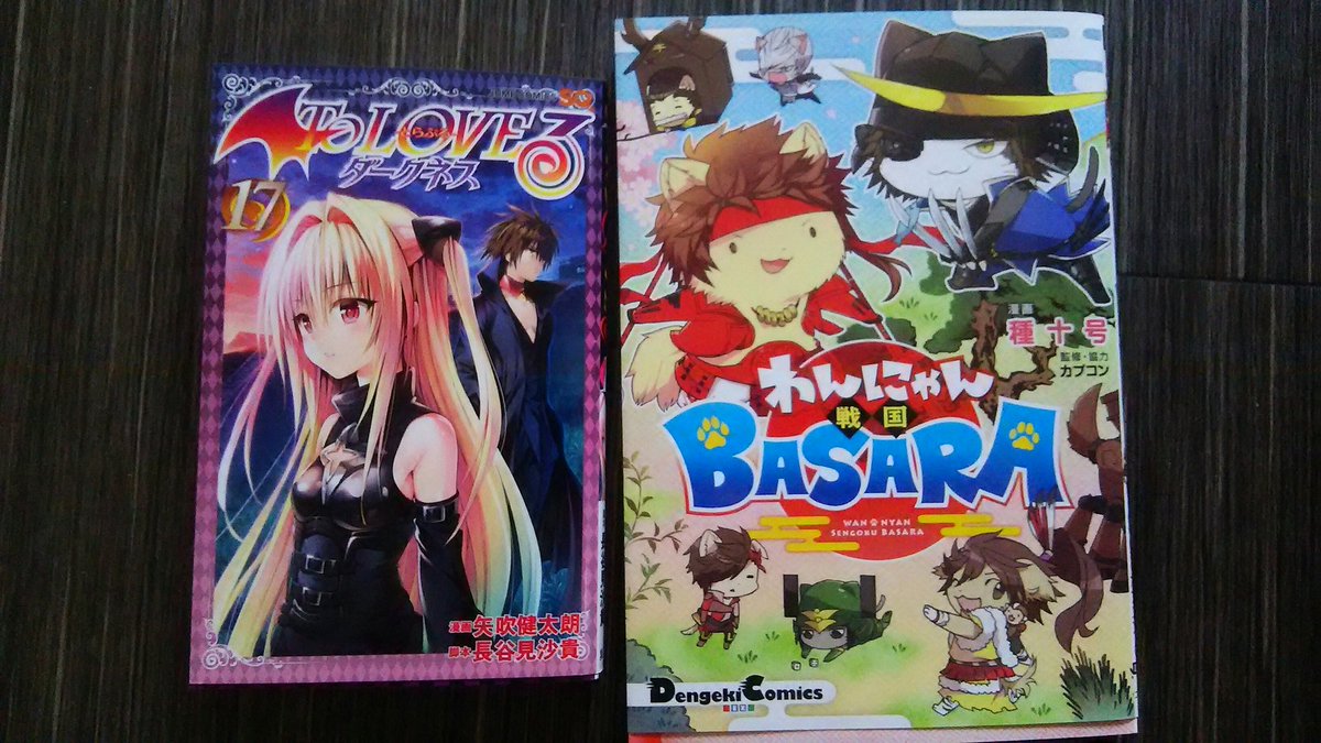 買ったのはこちら。前から目をつけてた『わんにゃん戦国BASARA』と『To LOVEる』の殺し屋さんが出てくる巻!元ネタ 買ったのはこちら。前から目をつけてた『わんにゃん戦国BASARA』と『To LOVEる』の殺し屋さんが出てくる巻!元ネタ