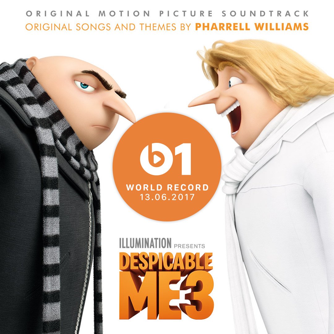 Tune into @Beats1 NOW to hear “There’s Something Special” https://t.co/pUM75mgmKP ???? @ZaneLowe #DespicableMe3 https://t.co/ftJJTnl1KM
