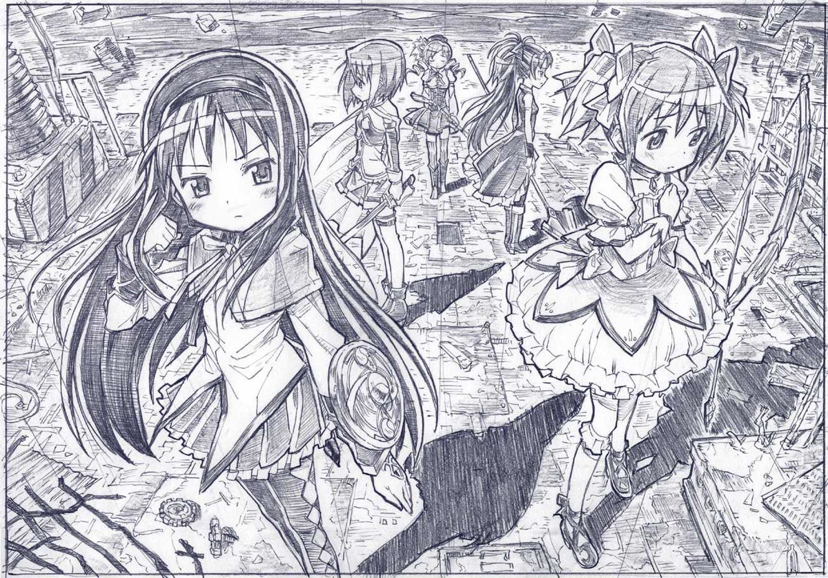 紹介頂いたのは、まどマギのこの鉛筆画ですが、この頃はまだPC上で陰影足したりせず鉛筆だけで影付けてましたね>RT 紹介頂いたのは、まどマギのこの鉛筆画ですが、この頃はまだPC上で陰影足したりせず鉛筆だけで影付けてましたね>RT