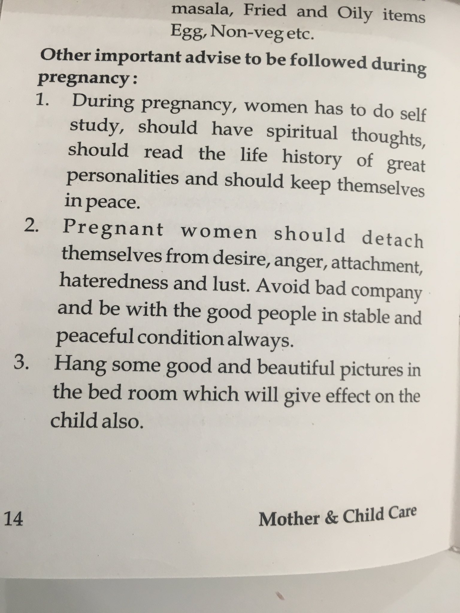 mother and child care booklet for women during pregnancy.