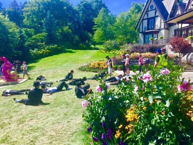 Time out for Fred Astaire(s). #bts #AmericanGods @AmericanGodsSTZ https://t.co/u5fOtTYiGy