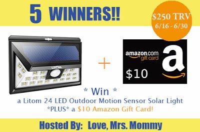 Litom Solar Light Giveaway Litom Solar Light Giveaway