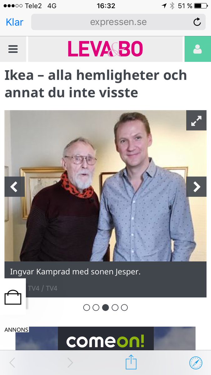 Tänk att det skulle bli @Expressen som avslöjade den stora hemligheten - Ingvar Kamprad är min pappa 